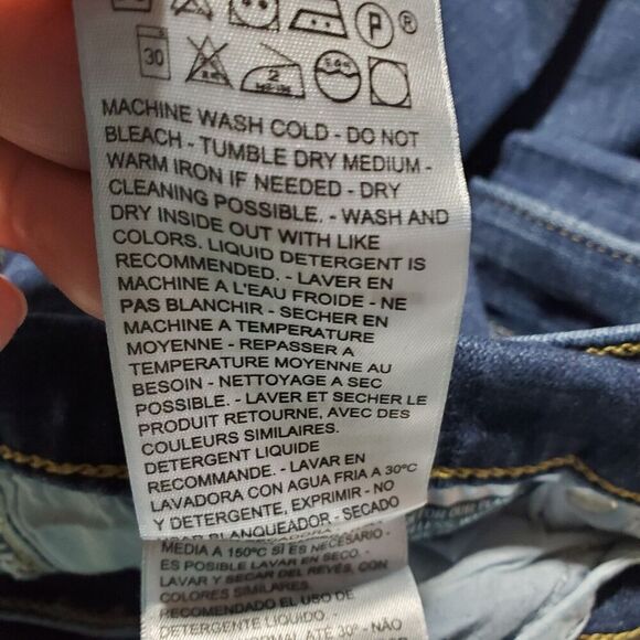 Levi's Classic Straight Womens Tag Size 6 (28x28) Denim Blue Jeans Stretch - Picture 9 of 12